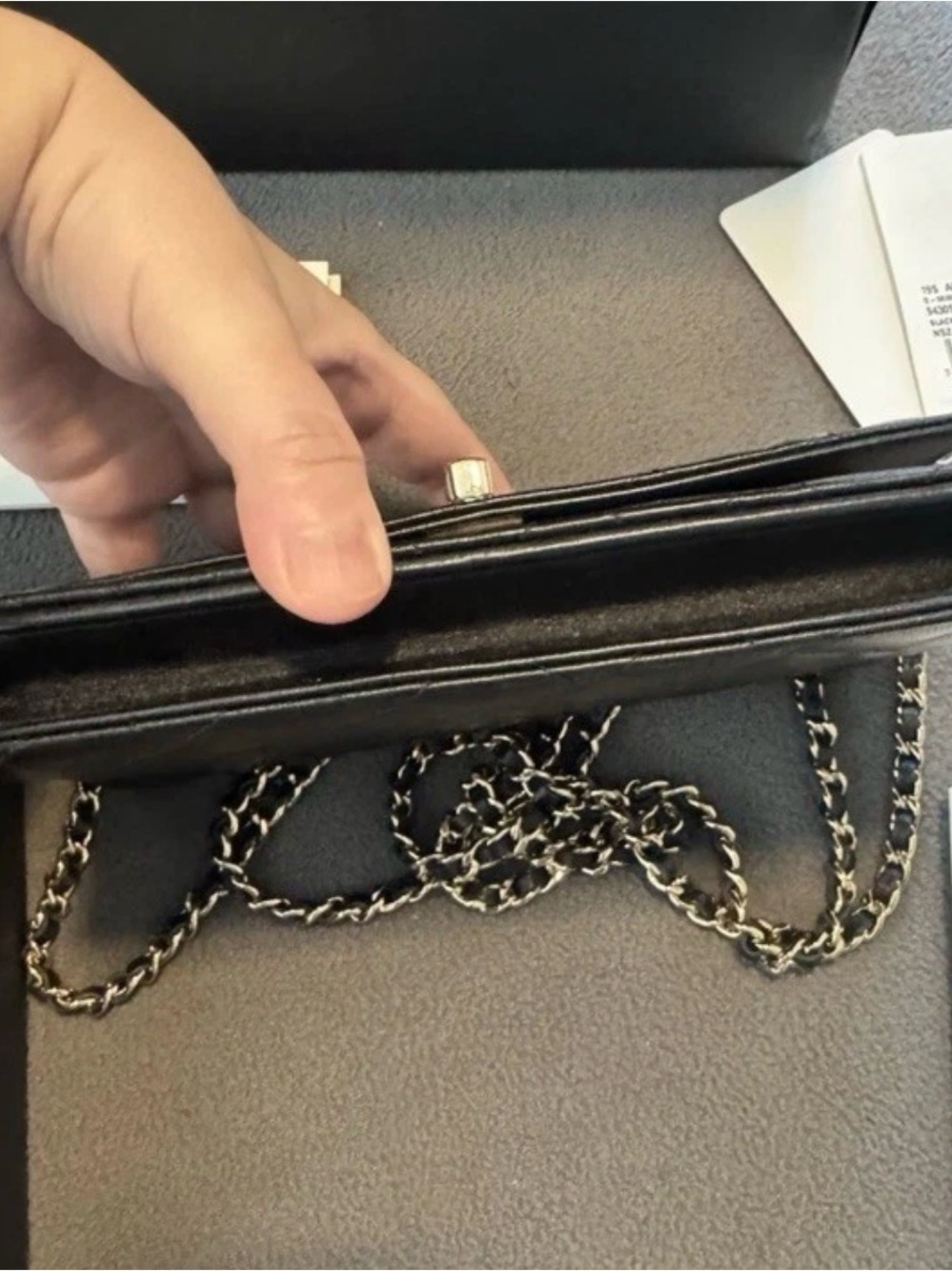 CHANEL Black Quilted Lambskin Shoulder Bag with Gold Hardware - Picture 2 of 11